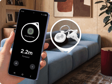 三星 SmartTag 3 的指南针视图。