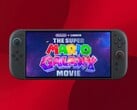Switch 2 控制台上正在播放的《超级马里奥Galaxy 电影》（图片来源：Illumination、任天堂美国公司，有编辑）。