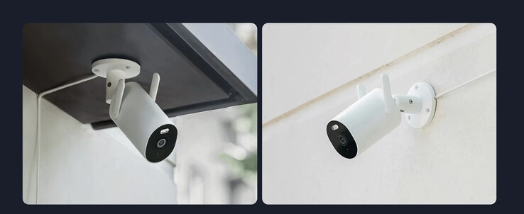 小米户外摄像机AW300可以安装在墙上或天花板上。(图片来源：小米)