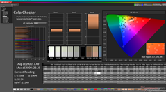 校准前的 ColorChecker