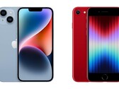 Apple 不再销售新款 iPhone 14 和 iPhone SE（2022 年）。(图片来源： )Apple