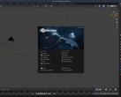 Blender 5 测试版启动视图。(图片来源：Blender）