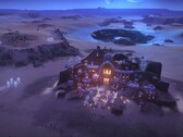 一张展示《Dune: Spice Wars》中一栋建筑的图片，该游戏目前在 Steam 上优惠 60%。