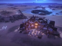 一张展示《Dune: Spice Wars》中一栋建筑的图片,该游戏目前在 Steam 上优惠 60%。