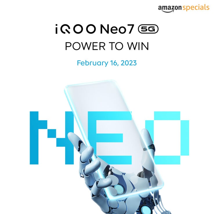 Neo7有一个印度的发布日期。(来源：iQOO IN)