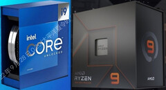 英特尔酷睿i9-13900K和AMD Ryzen 9 7950X是当前处理器中的佼佼者。(图片来源。英特尔（VideoCardz）/AMD--已编辑)