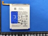 Galaxy M15 5G 的电池。(来源：SafetyKorea via MySmartPrice）