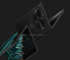 OnePlus Fold将采用该公司标志性的警报滑块。(图片来源:@OnLeaks & SmartPrix)