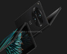 OnePlus Fold将采用该公司标志性的警报滑块。(图片来源：@OnLeaks &amp; SmartPrix)