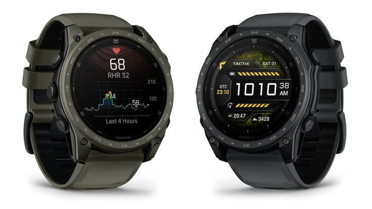 Garmin 新发布的 Tactix 8 有两种颜色可供选择。(图片来源：Garmin）