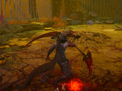 忍者外传 4》的主角八云（Yakumo）挥舞着 