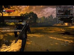Witcher 3 在 MacBook Pro M1 Max 上通过 Crossover 和 Game Porting Toolkit 3.0 在 macOS 26 Tahoe 上运行。(图片来源：YouTube 上的 Blendlogic Tech）