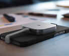 EX300U 的起价为 99.99 美元。图：连接在 iPhone 背面的便携式固态硬盘。(图片来源：海盗船）