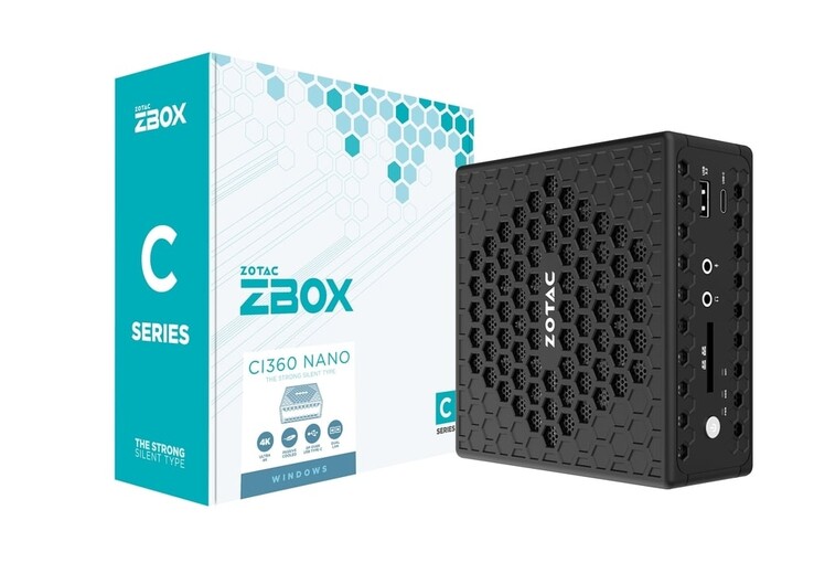 无风扇的 Zotac Zbox CI360 nano 体积仅为 0.9 升。(图片来源：Zotac）