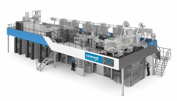 Loramendi 的 ICP 设备，实现了部件印刷和进一步加工的自动化（图片来源：Loramendi）
