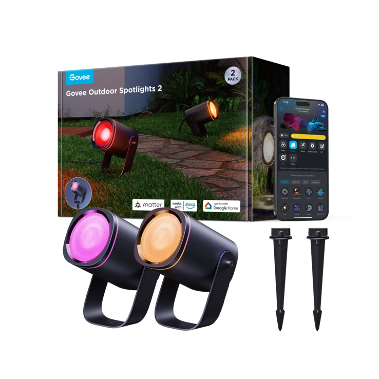 Govee Outdoor Spotlights 2（图片来源：Govee）