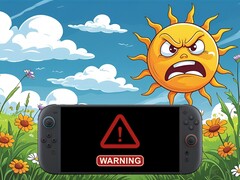 任天堂 Switch 2 在炎热的室外天气中展示（图片来源：任天堂美国公司，有编辑）
