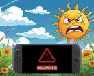 任天堂 Switch 2 在炎热的室外天气中展示（图片来源：任天堂美国公司，有编辑）