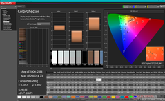 校准前的ColorChecker