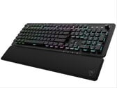 Turtle Beach Vulcan II XP Air 机械游戏键盘，配有可拆卸软质腕托。