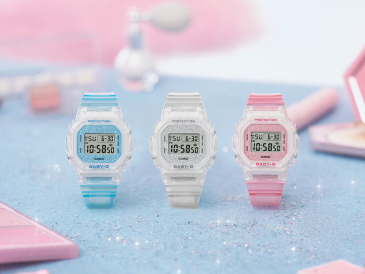 从左至右：卡西欧 G-Shock BGD565GC-2、BGD565GC-7 和 BGD565GC-4 手表。(图片来源：卡西欧）