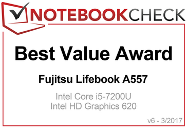 2017年4月最有价值产品奖：LifeBook A557