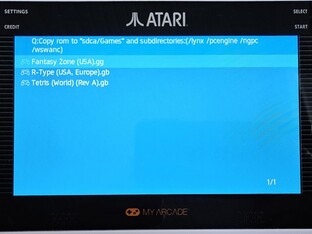 游戏文件夹中的 ROM 会按字母顺序从 Gamestation Go 上的 SD 卡中显示出来，还可以显示子文件夹（图片来源：Marc Zander，Notebookcheck）