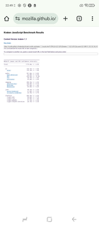 Kraken 基准 - Chrome 浏览器（图片来源：屏幕截图 - Sergey Tarasov - Notebookcheck）