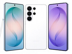 Galaxy S26 Ultra 的三种预期发布颜色。