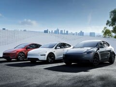 多种颜色的Model Y SUV