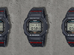 Casio G-Shock x Offspring DW-5600 合作手表（如图）的表带上有醒目的红色 &quot;Offspring &quot;品牌标识。 图片来源：Offspring on Instagram