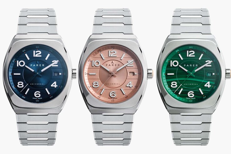 Farer Integra 备有 Viridis、Perlarum、Tenebris 和 Cuprum 表盘款式（图片来源：Farer）