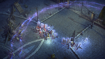 一张展示《Pathfinder: Kingmaker — Enhanced Plus Edition》中战斗场景的图片。