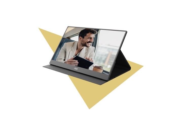 AOC 便携式显示器仅重 2.43 磅。