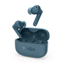 联想只计划提供单一蓝色的 Yoga True Wireless 立体声耳塞。(图片来源：联想）