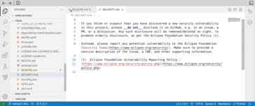 在代码编辑器中打开辅助窗口的演示（图片：EclipseSource）。
