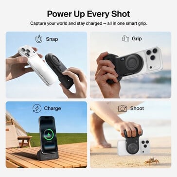 手柄还可用作支架（图片来源：Belkin）
