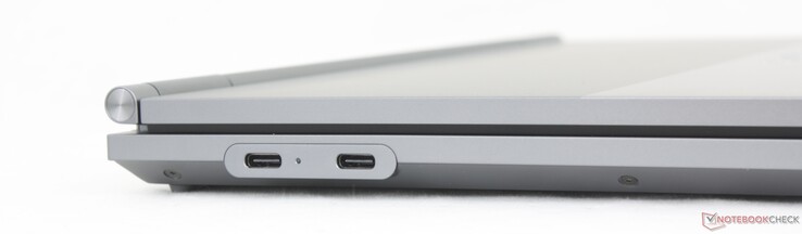 左：USB-C Thunderbolt 4 w/ DisplayPort 2.1 + Power Delivery、3.5 毫米耳机