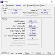 CPU-Z。内存