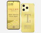 Trump T1 智能手机（如图）在预购时需要支付 100 美元首付款。(图片来源：Trump Mobile）