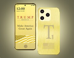 Trump T1 Phone 在广告中使用了这张图片，但实际产品可能与之大相径庭。