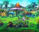《Another Eden Begins》的官方主视觉图。