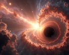 原始黑洞被认为是在宇宙大爆炸后不久形成的，距今将近 138 亿年。图为：艺术家描绘的黑洞。(图片来源：CharlVera - Pixabay）