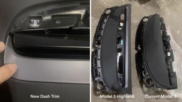 特斯拉 Model 3 高地与 Model 3 仪表板对比
