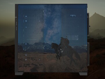 图为 Maingear 深红沙漠限量版 PC 右侧面板