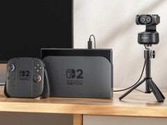 Emeet Pixy 双摄像头 4K 网络摄像头可在任天堂 Switch 2 游戏玩家在房间内移动时自动跟踪他们。 图片来源:Emeet