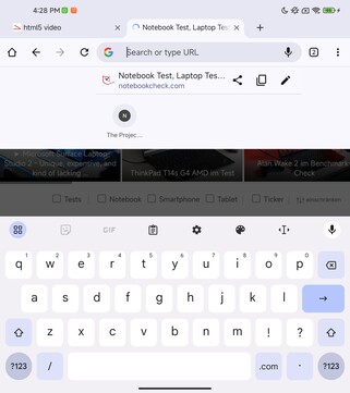 内屏键盘，纵向模式（Google Gboard）
