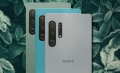 一个粉丝制作的索尼Xperia 1 V的概念图显示它有额外的相机设备。(图片来源：PEACOCK &amp;amp; Unsplash - 已编辑)