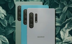 一个粉丝制作的索尼Xperia 1 V的概念图显示它有额外的相机设备。(图片来源：PEACOCK & Unsplash - 已编辑)