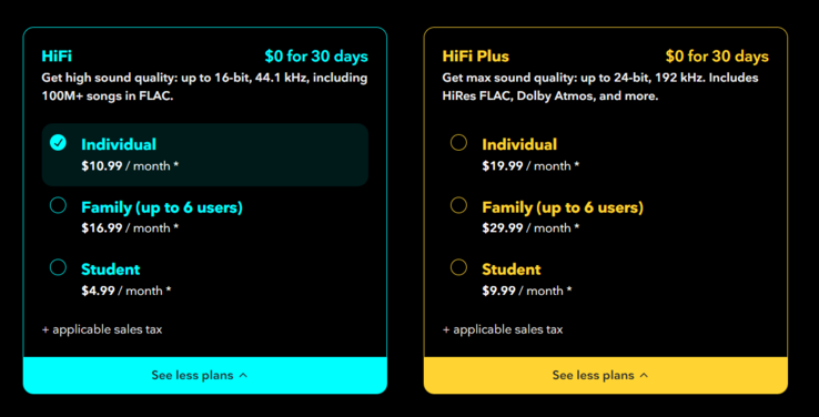 Tidal HiFi Plus 今后将成为常规订阅的一部分，不收取额外费用。(图片：Tidal）
